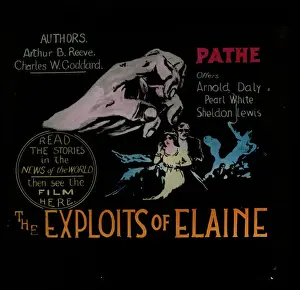 Lantern Slide Collection Drucke: The Exploits of Elaine