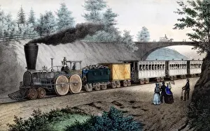 Railway Transport Systems Drucke: The Express Steam Railway Train