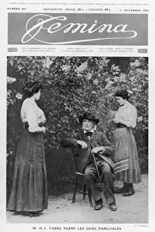 Old Age Portrait Drucke: Fabre and Daughters