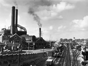 Fabriken und Eisenbahn