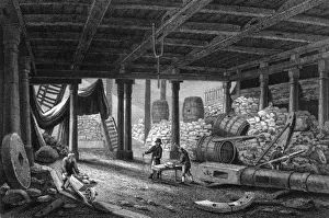 Historical Factory Images Drucke: Factory Interior