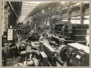 Vintage Factory Photos Drucke: Factory Interior / C1900