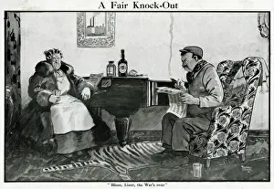 Middle Aged Couple Drucke: A fair knock-out