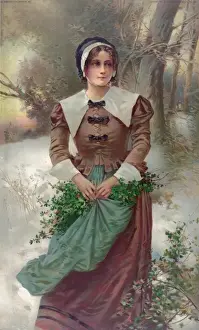 Attractive Female Portraits Drucke: A fair Puritan