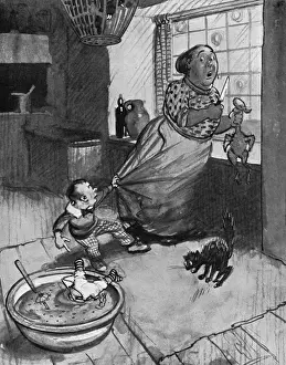 Herunterfallen zu und in von H.M.Bateman