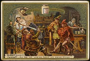 Shakespearean Prints Drucke: Falstaff Boasts