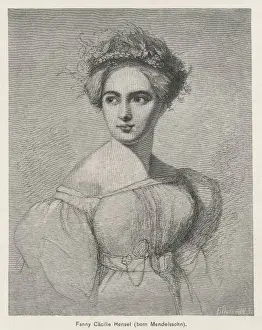 Drucke von Fanny Cecilie Mendelssohn Schwester von Felix Mendelssohn und Komponistin ihrer eigenen Rechte später Fanny Hensel Felix Mendelssohn Drucke: Fanny Mendelssohn/s crib