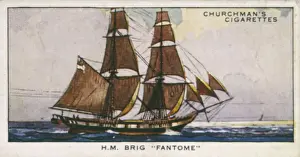 Vintage Naval Vessels Drucke: Fantome Brigantine