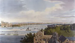 Old London Bridge Images Drucke: Farington / From Lambeth