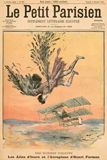 French Aviation History Drucke: Farman / Fall of Icarus