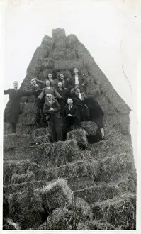Historical Farming Practices UK Drucke: Farming: Giant Haystack Celebration, England