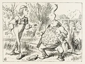 Victorian Era Prints Online Drucke: Father William & Eel
