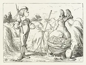Victorian Era Prints Drucke: Father William / Headstand
