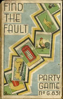 Find The Fault Card Game Drucke: Find the Fault card outer wrapper
