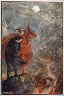 German Folklore Art Drucke: Faust / On the Brocken