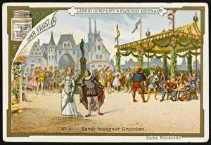German Literature Illustrations Drucke: Faust - Liebig - 2