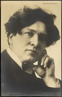 Italian Artist Prints Drucke: Fb Busoni / Full Face
