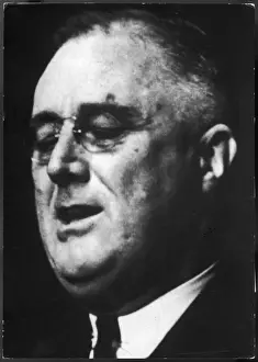 FDR Portrait Drucke: Fd Roosevelt / Closeup
