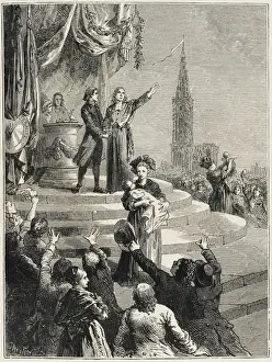 French Revolution Events Drucke: Federation Strasbourg