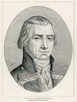 Battle Of Trafalgar 1805 Drucke: Federico De Gravina