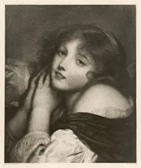 Vintage Style Portrait Drucke: Female Type / Celestial