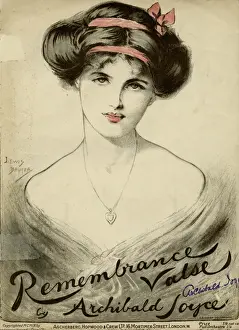 Elegant Young Woman Drucke: Female Type / Remembrance