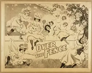 Retro Advertising Posters Drucke: Over the fence