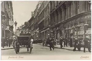 Vintage Railway Scene Drucke: Fenchurch Street C1905