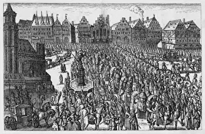 17th Century European Art Drucke: Ferdinand II Crowned