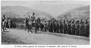 Archduke Franz Ferdinand Drucke: Ferdinand at Review