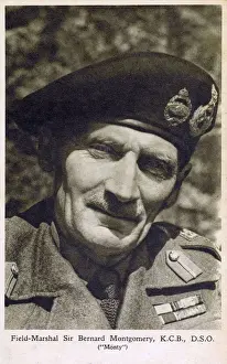 Drucke von Bernard Montgomery, 1. Viscount Montgomery of Alamein ( Monty ) Erster Weltkrieg Drucke: Generalfeldmarschall Sir Bernard Montgomery - britischer Offizier der British Army
