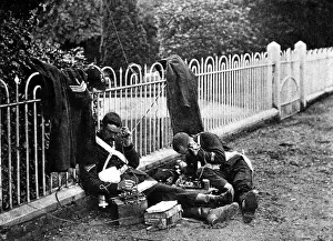 Historical Communication Methods Drucke: Field telegraph