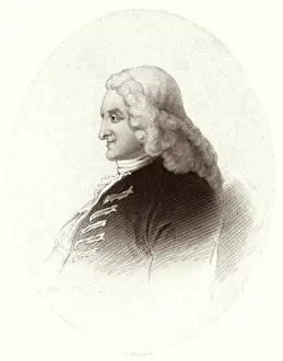 18th Century Writer Drucke: Fielding / Hogarth / Barker