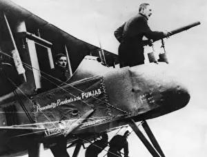WW1 Fighter Plane Drucke: Fighter plane with crew, WW1