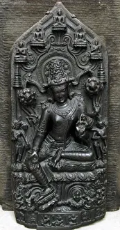 Bildhauerei Drucke: Bodhisattwa-Avalokushevra-Figur, 11.Jahrhundert, Britisch