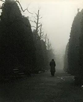 Norman Synge Photography Drucke: Figure in the Mist