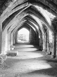 Norman Architecture England Drucke: Finchdale Priory Crypt