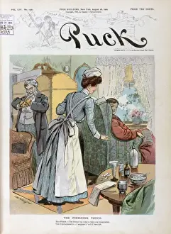 Puck Magazine Cartoons Online Drucke: The finishing touch