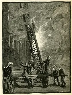Victorian Fire Brigade Drucke: Out with the Fire Brigade