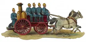 Horse Drawn Fire Engine Drucke: Fire Engine Scrap