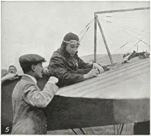Luftfahrt Drucke: Der erste Flugposten im Vereinigten Königreich