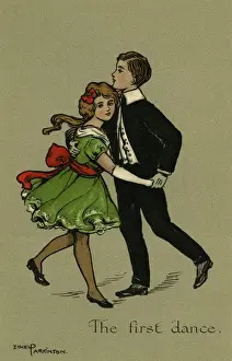 Young Couple Dance Drucke: The first dance