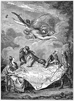 Catherine II Russia Drucke: First Partition