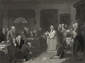 US Capitol Building History Drucke: The first prayer in Congress