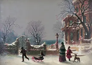 Family Winter Activities Drucke: The first snow