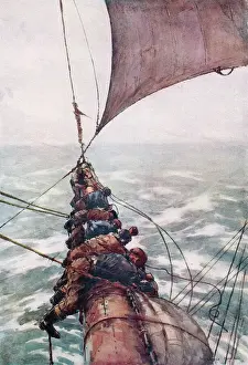 Fistete des Hauptsegels von Arthur Briscoe