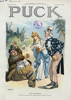 Early 20th Century Cartoons Online Drucke: The fit-thrower