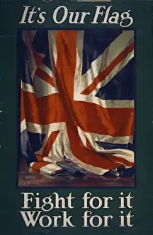 Flag Of Great Britain Drucke: Its our flag. Fight for it. Work for it