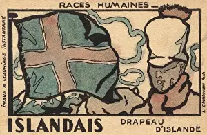 Icelandic Flag Drucke: The Flag of Iceland
