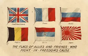 Flagen der Bündnisstaaten im Ersten Weltkrieg